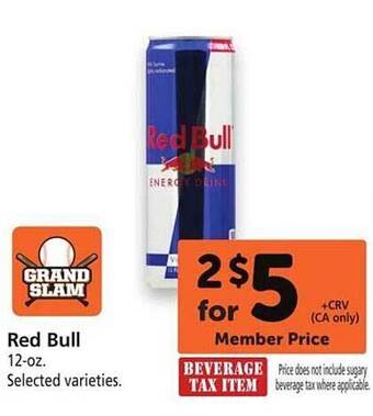 Safeway Red Bull offer