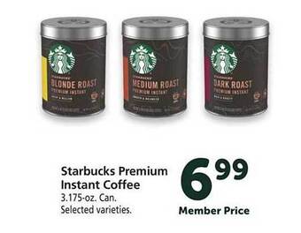 Safeway Starbucks Premium Instant Coffee offer