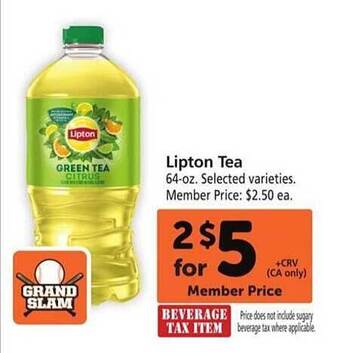Safeway Lipton Tea offer
