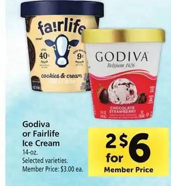 Safeway Godiva Or Fairlife Ice Cream offer