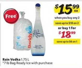 Winn Dixie Rain Vodka offer