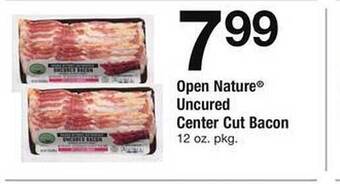 Safeway Open Nature Uncured Center Cut Bacon offer