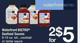 Safeway Waterfront Bistro Seafood Sauces offer