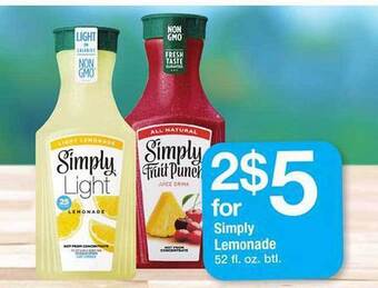 Safeway Simply Lemonade offer