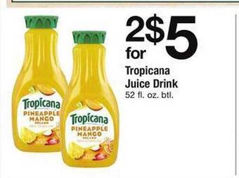 Safeway Tropicana Juice Drink offer
