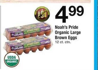 Safeway Noah's Pride Organic Large Brown Eggs offer