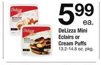 Safeway Delizza Mini Eclairs Or Cream Puffs offer