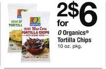 Safeway O Organics Tortilla Chips offer