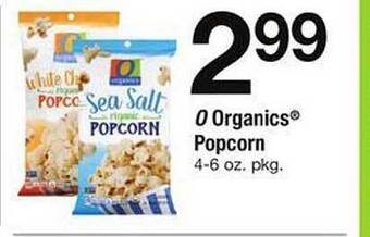 Safeway O Organics Popcorn offer