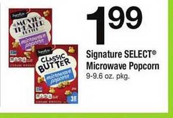 Safeway Signature Select Microwave Popcorn offer