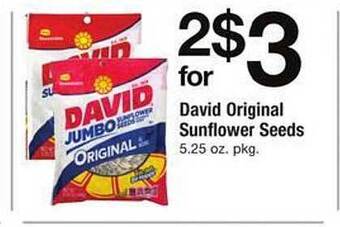 Safeway David Original Sunflower Seeds offer