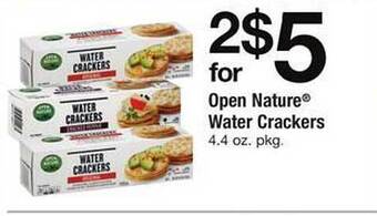 Safeway Open Nature Water Crackers offer