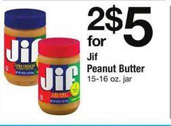 Safeway Jif Peanut Butter offer