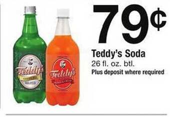 Safeway Teddy's Soda offer