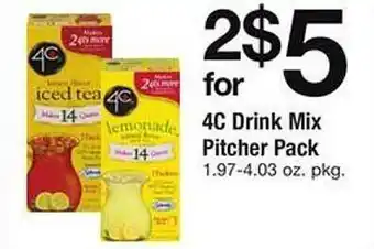 Safeway 4c Drink Mix Pitcher Pack offer