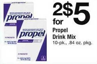 Safeway Propel Drink Mix offer
