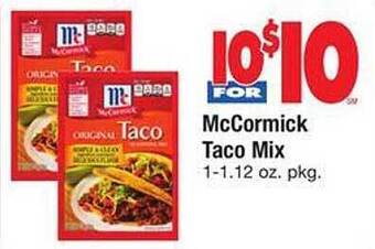 Safeway Mccormick Taco Mix offer