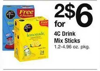 Safeway 4c Drink Mix Sticks offer