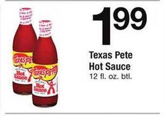 Safeway Texas Pete Hot Sauce offer