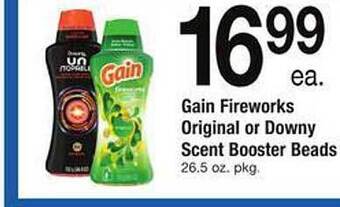 Safeway Gain Fireworks Original Or Downy Scent Booster Beads offer