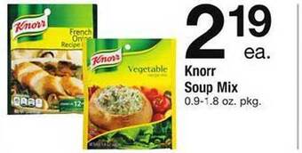 Safeway Knorr Soup Mix offer
