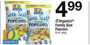 Safeway O Organics Family Size Popcorn offer