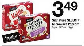 Safeway Signature Select Microwave Popcorn offer