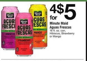 Safeway Minute Maid Aguas Frescas offer