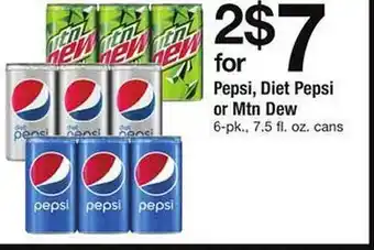 Safeway Pepsi, Diert Pepsi Or Mtn Dew offer