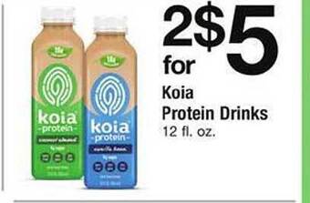 Safeway Koia Protein Drinks offer