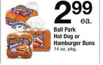 Safeway Ball Park Hot Dog Or Hamburger Buns offer