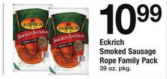 Safeway Eckrich Smoked Sausage Rope Family Pack offer
