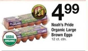 ACME Noah's Pride Organic Large Brown Eggs offer