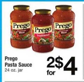 ACME Prego Pasta Sauce offer