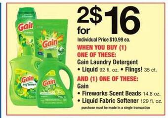 ACME Gain Laundry Detergent offer