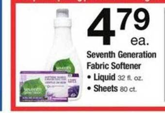 ACME Seventh Generation Fabric Softener Liquid Or Sheets offer