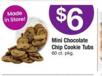 ACME Mini Chocolate Chip Cookie Tubs offer