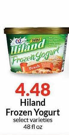 Hy-Vee Hiland Frozen Yogurt offer
