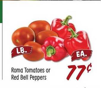 Sprouts Farmers Market Roma Tomatoes Or Red Bell Peppers offer