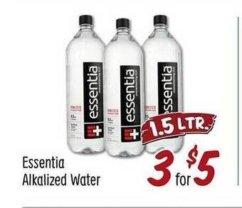 Sprouts Farmers Market Essentia Alkalized Water offer