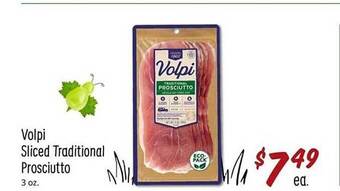 Sprouts Farmers Market Volpi Sliced Traditional Prosciutto offer