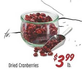 Sprouts Farmers Market Dried Cranberries offer