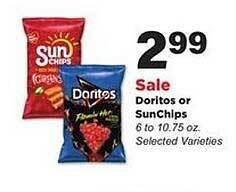 Stater Bros Doritos Or Sunchips offer