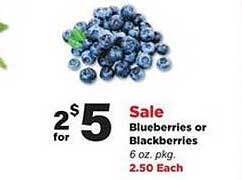 Stater Bros Blueberries Or Blackberries offer