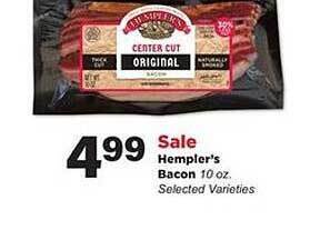 Stater Bros Hempler's Bacon offer