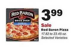 Stater Bros Red Baron Pizza offer