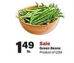 Stater Bros Green Beans offer