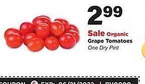 Stater Bros Grape Tomatoes offer