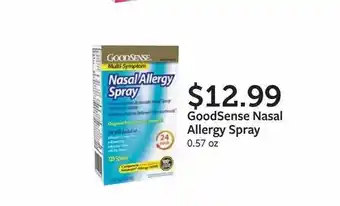Fareway Goodsense Nasal Allergy Spray offer