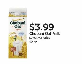 Fareway Chobani Oat Milk offer